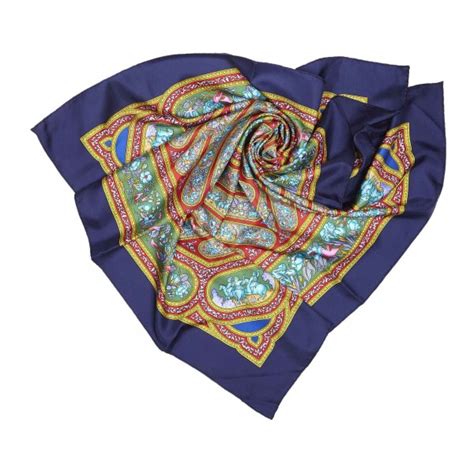 Multicolor silk foulard 